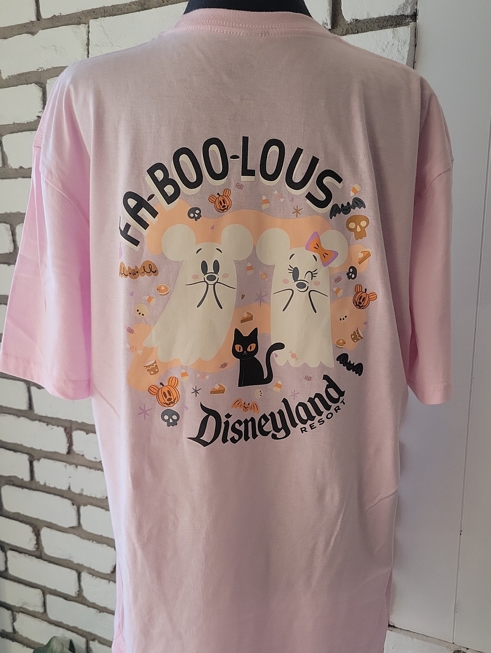 Disney Pink Adult T-Shirt - Cute Ghost Mickey Design
